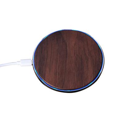 China For Mobile Phone Hot Wooden Wireless Charger Mobile Phone 15W Fast Charging Wireless Charger for sale