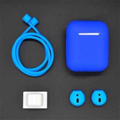 China For Earphone for 4 in 1 Airpod Accessories Bundles, Protective Silicone Cover Skin for Apple Airpod Charging Case with Airpod Ear Hook Strap for sale