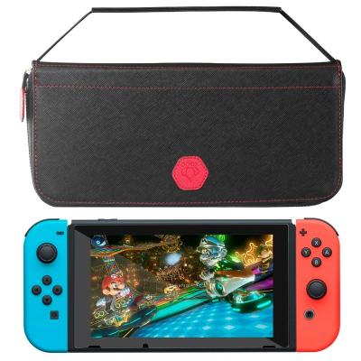 China PU Leather Cross Pattern Xguo Leather Bag For Nintendo Switch Storage Bag for sale