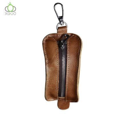 China 2018 New Products Product Leisure Car Key Bag Dumpling Type Coin Holder Key Chain Real Cowhide Key Chain Key Box for sale