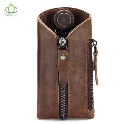 China Coin Holder Key Chain China Supplier Multifunctional Key Case Organizer Can Put The Real Leather Key Change And Key. for sale