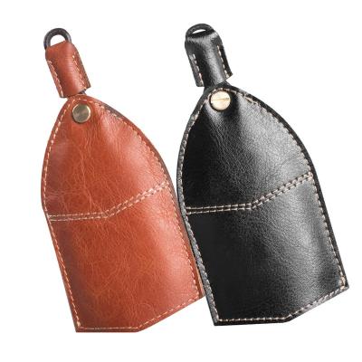 China Genuine Leather Key Holder Vintage Genuine Leather Key Chain Covers Key Case Bag Men Key Holder for sale