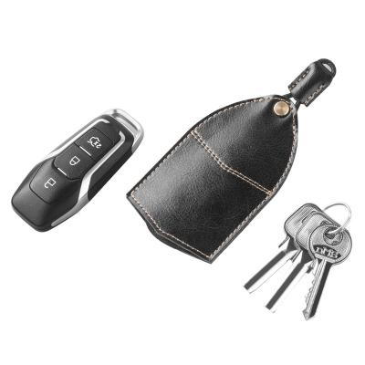 China Leather 2019 Portable Leather Key Holder Organizer Small Car Key Bag for sale