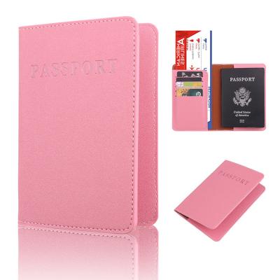 China Fashion Matt PU Leather Passport Visa Cover,Portable Passport Wallet Business Card Holder for sale