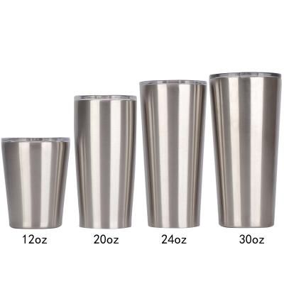 China 16oz 20oz 30oz Double Wall Conical Stainless Steel Rocker Arm Insulated Tumbler With Straw And Lid for sale