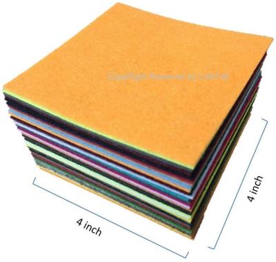 China Colorful Soft 1mm Thick Anti-Slip Trims Nonwoven 100% Polyester Felt Fabric Sheet For Sewing DIY Crafts for sale