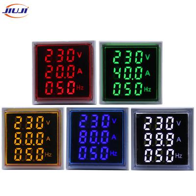 China Ad101-22hz 0-99hz Indicator Frequency Panel Meter Crystal Membrane Led Digital Indicator Frequency Electrical Panel Meter AD16-22FVAH for sale