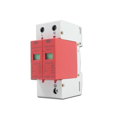 China Lightning protection for low voltage 2P 40KA SPD low voltage surge protection device AC 385V 20-40KA low voltage arrester AC 385V 20-40KA lightning protection device for sale