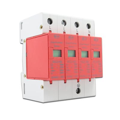 China Lightning protection for low voltage 4P 60KA SPD low voltage surge protection device AC 385V 30-60KA low voltage arrester AC 385V 30-60KA lightning protection device for sale