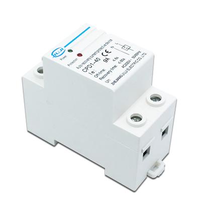 China 9A 9ampere 2070W household din rail auto recovery reconnect current limiting protection device protector CPD1-40 for sale