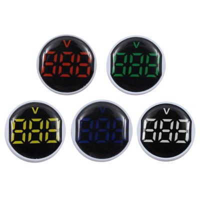 China 22MM AC20-500V AD16-22DSV Voltage Meter LED Panel Digital Display Mini Voltmeter AD16 Signal Lamp Indicator Light for sale