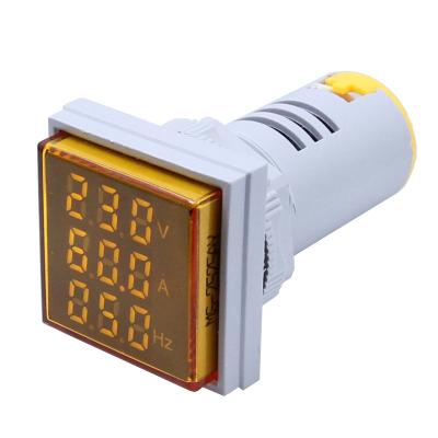 China 3 in 1 LED Current Meter 60-500V 100A 20-75Hz AD16-22FVAH Digital Indicator Light AC Voltmeter Ammeter Cymometer Cymometer Voltage Frequency for sale