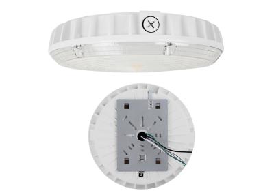 China 45W Round LED Canopy Light Fixture With Photocell ETL DLC CE ROHS Certificate for sale