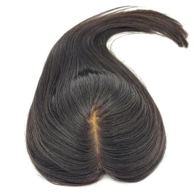 China Brazilain Hair Women's Silk Bottom Hair Topper Human Hair Hairpiece Toppers for sale