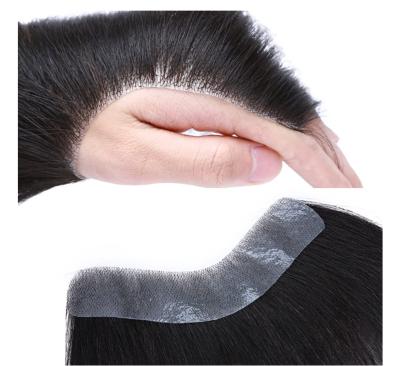 China High Quality Hairline 100% Hair Front Topper Hair Wigs 100% Topper Thin Skin for sale