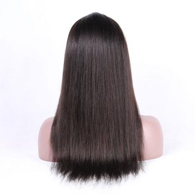 China Silky Straight Brazilian Virgin Hair Full Lace Front Human Hair Wig Wave Front Human Hair Wigs Silky Straight Wig for sale