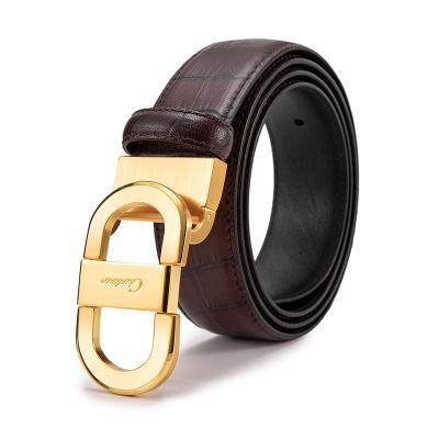 China 2020 new arrival high quality pure genuine leather belt men's business casual dress style belt glasses form designer belts famous brands for men for sale