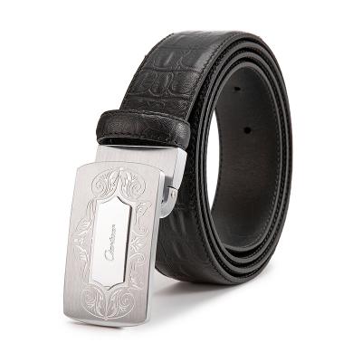 China Luxury Designer Brand Cowhide Logo Custom Men's Genuine Leather Belts High Quality Leather Belts For Jeans for sale