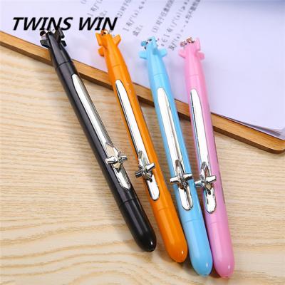 China 2021 Top Sale Galley & korean hot fashionable plastic airplane shaped ballpoint pen sale kawaii school stationery design school ballpoint pen with logo194 for sale