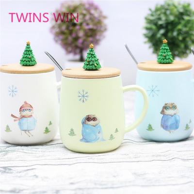 China Viable Factory Price Customized Christmas Gift Items Ceramic Material Food Grade Novelty Food And Drink Mug Wholesale For Kids 561 for sale