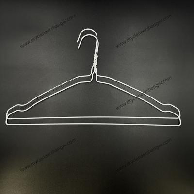 China Multi-Purpose Dry Cleaner Wire Hangers Versatility Yes 21g Per Pcs White Or Blue for sale