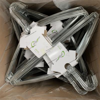 China Effortless Closet Organization With Silver-plated Wire Hangers 550 Pcs Per Carton for sale