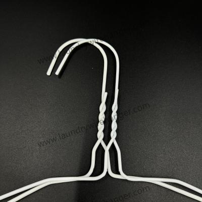 China 2.3mm Diameter Low Carbon Steel Dry Cleaner Wire Hangers for sale