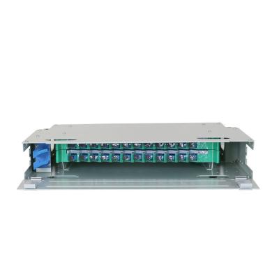 China FTTX 24F Sheet Distribution Cabinet High Quality Galvanized Fiber Optic View Fiber Optic Patch Panel for sale