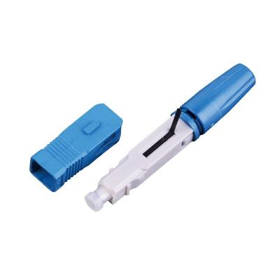 China FTTH Fiber Optic Quick Connector SC Ups Fiber Optics Connector For ftth Drop Cable Field Termination for sale