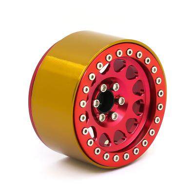 China 2pcs 1.9 2.2 Counterweight Wheel Hub Remote Rim For 1/10 RC Crawler SCX10 Axial 90046 AXI03007 Traxxas TRX4 RedCat D90 for sale