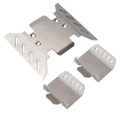 China RC model 1/6 simulation toy remote control car SCX6 AXI05000 stainless steel axle bridge egg chassis axial guard plate for sale