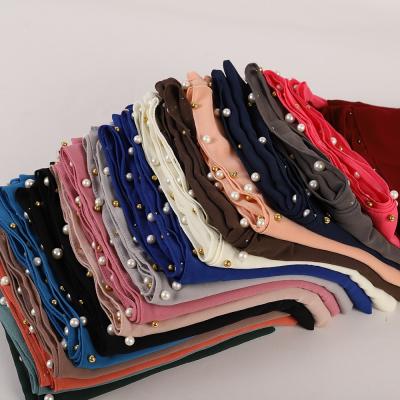 China Turkish Pure Chiffon Cover Headscarf Fashion Color Chiffon Ladies Scarf Ladies Hijab Headscar for sale