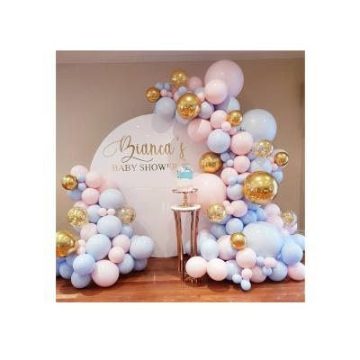 China Assembly Macaron Latex Balloon Arch Kit Balloon Garland Birthday Party Inflatable Background Wall Wedding Decoration for sale