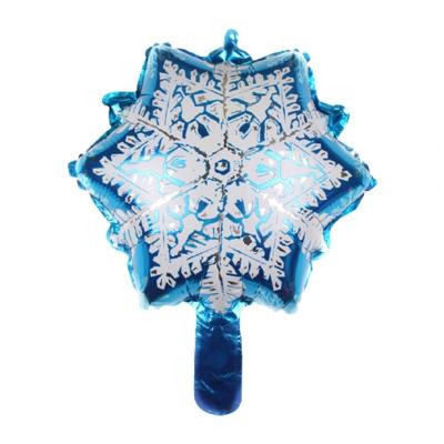 China White Creative Snowflake Promotional Foil Balloons Toy Birthday Beautifully Decorated Christmas for sale