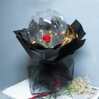 China The Gift Toy The 22 inch LED glow Bob balloon is perfect for a valentine's day wedding birthday party decorated with roses for sale