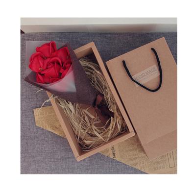 China PVC Soap Rose Valentine's Day Gifts Box Rose Flowers Rose Bear Wedding Preserved Artificial Rose Artificial Flower Flower Box for sale