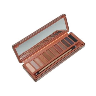 China With Empty Mirror Tin Case 12 Colors Custom OEM Metal Eyeshadow Palette With Private Label for sale