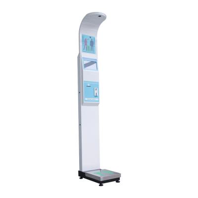 China Metal Cabinet Weight And Height Scale Adult Ultrasonic Scale With Height bmi Body Weight Measuring Instrument for sale