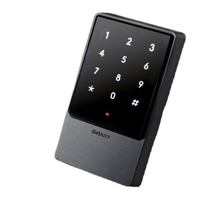 China Sebury sTouch2 Metal Standalone Access Control Dual Frequency Antenna Capacitance Touch Keypad RFID Proximity Waterproof Card Reader for sale