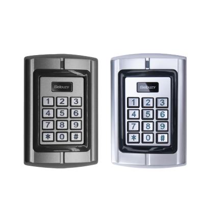 China Sebury IP68 Door Entry Wiegand Output Metal Backlit Keypad 2 Metal Keypad Outdoor and Indoor Standalone RFID Access Control for House/Office for sale