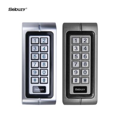 China Waterproof / Standalone Sebury 125KHz Two Door EM Card Access Control Unit Waterproof Backlit Metal Keypad With 2 Relays for sale