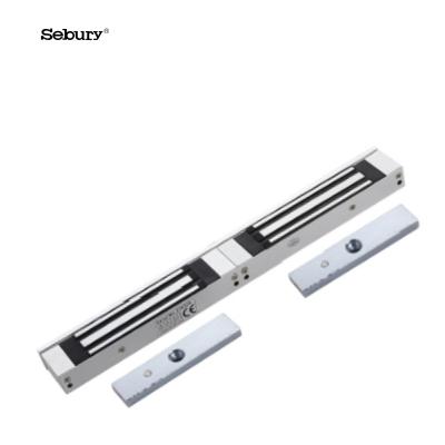 China Sebury System Factory Magnetic Double Door 600LBS/280KG Magnet Electric Lock Door Lock Access Control Entry System For Glass Door for sale