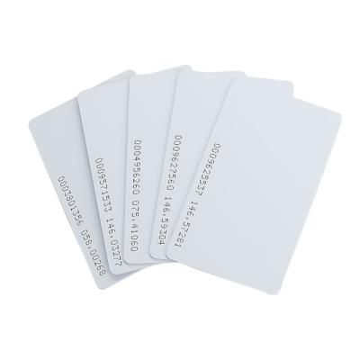 China Waterproof/Sebur Wholesale EM4200 TK4100 T5577 RFID Chip Plastic Waterproof PVC Smart ID 125khz EM RFID Card Access Control Blank Card for sale