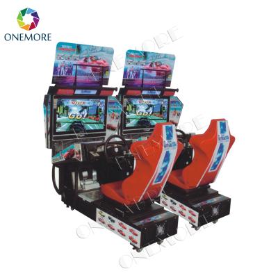 China Metal+Blister+Temper Glass Round Coin Operated Simulator Arcade Racing Car Game Road Machine Hot Sale for sale