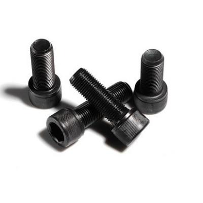 China DIN912 Grade 12.9 Allen Hex Socket Bolt Head Black Steel Screws For Furniture for sale