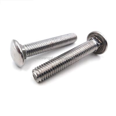 China High Quality Hardened Stainless Steel Carriage Bolt m5 m8 m20 15mm 30mm for sale