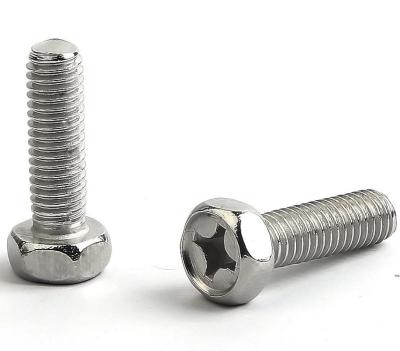 China Factory Direct Sale Galvanized Steel Round Head Cross Head Screws for sale