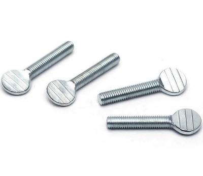 China Flat High Quality Carbon Steel Galvanized Thumb Screws for sale