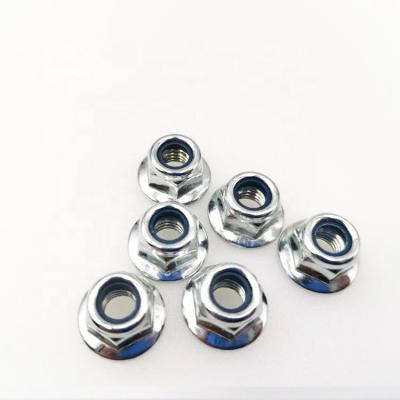 China ISO JIS GB Steel DIN ANSI Standard High Quality Carbon Steel Hexagon Flange Lock Nuts for sale