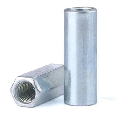 China Heavy Industry China Supplier Stainless Steel Long Hex Nuts Hex Rivet Nut Stainless Steel Galvanized M3 M4 M8 Long Hex Coupling Nut for sale